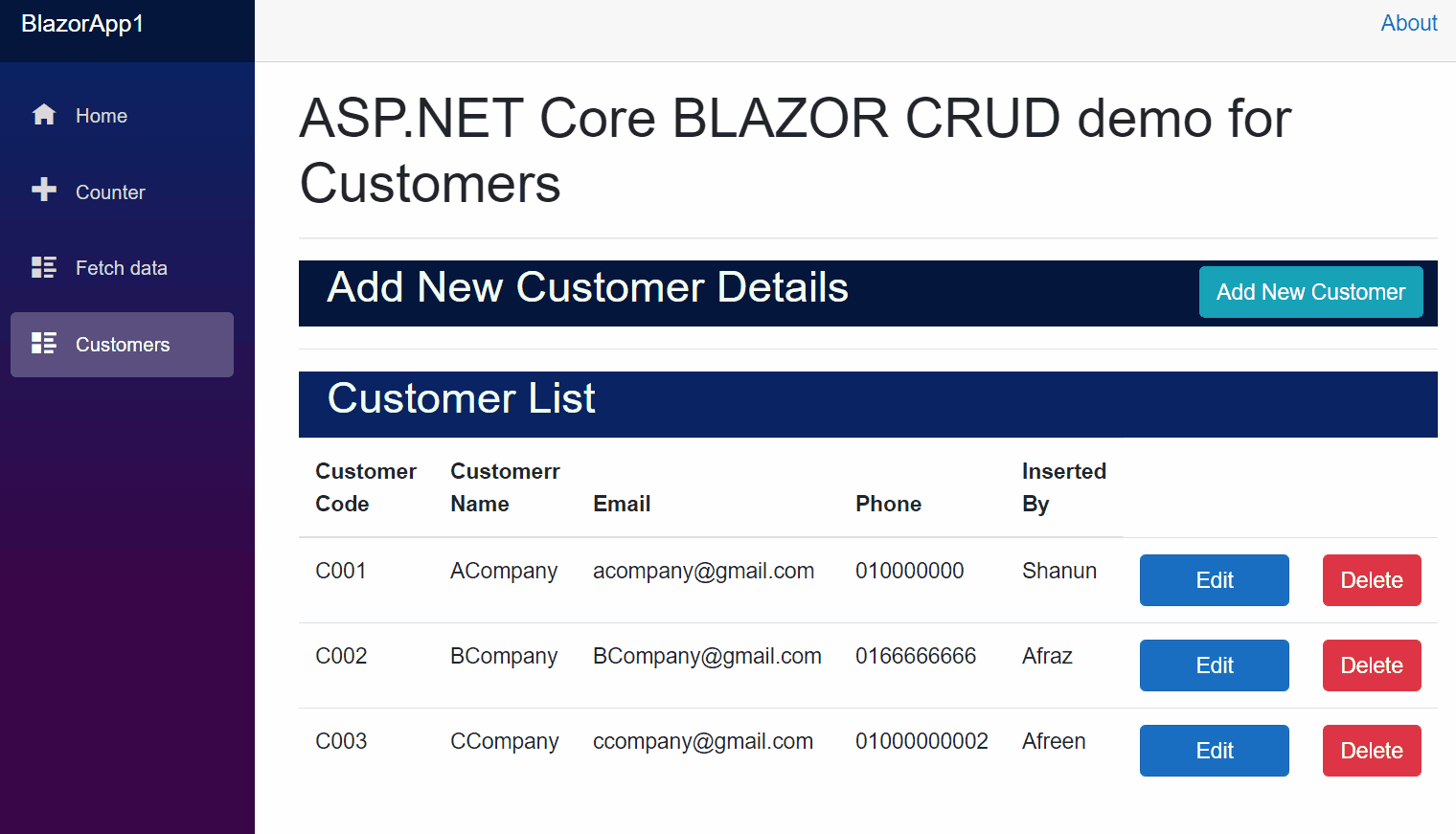 Blazor asp net. Asp net Core. Приложения на Blazor. CRUD приложение. Blazor server