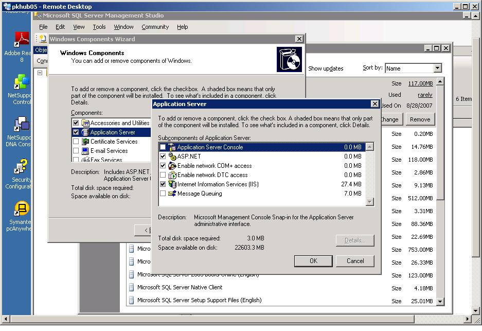 Windows server 2007. Установка IIS на Windows Server 2003.