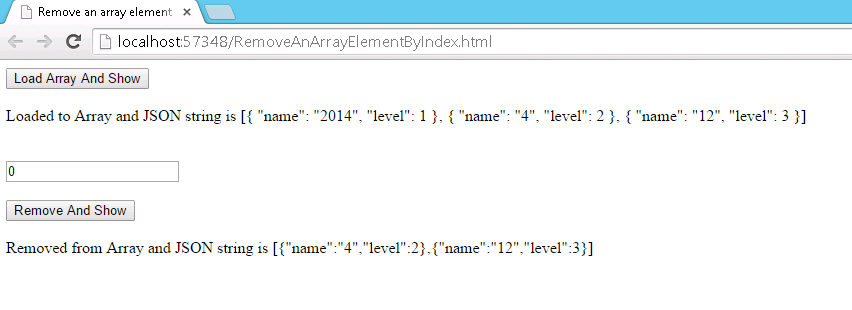 how to remove particular index from array in angular