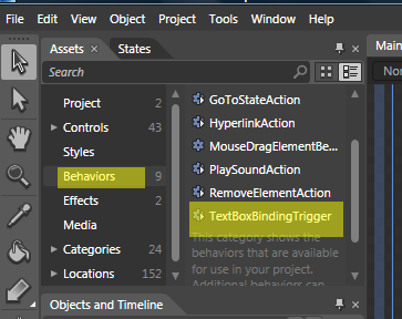 Behavior in Expression Blend