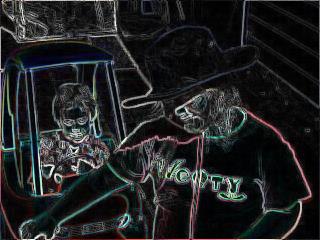 Difference Edge Detection, 0 threshold