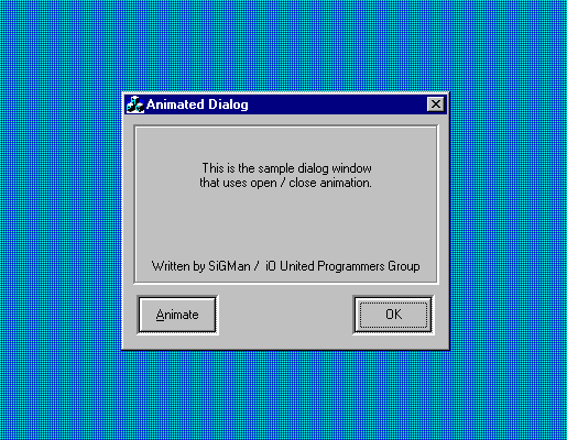 Animated Dialog Windows - CodeProject Animated Dialog Windows - CodeProject