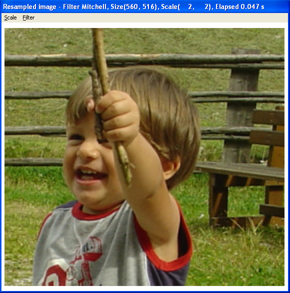 Sample resampling image, CP