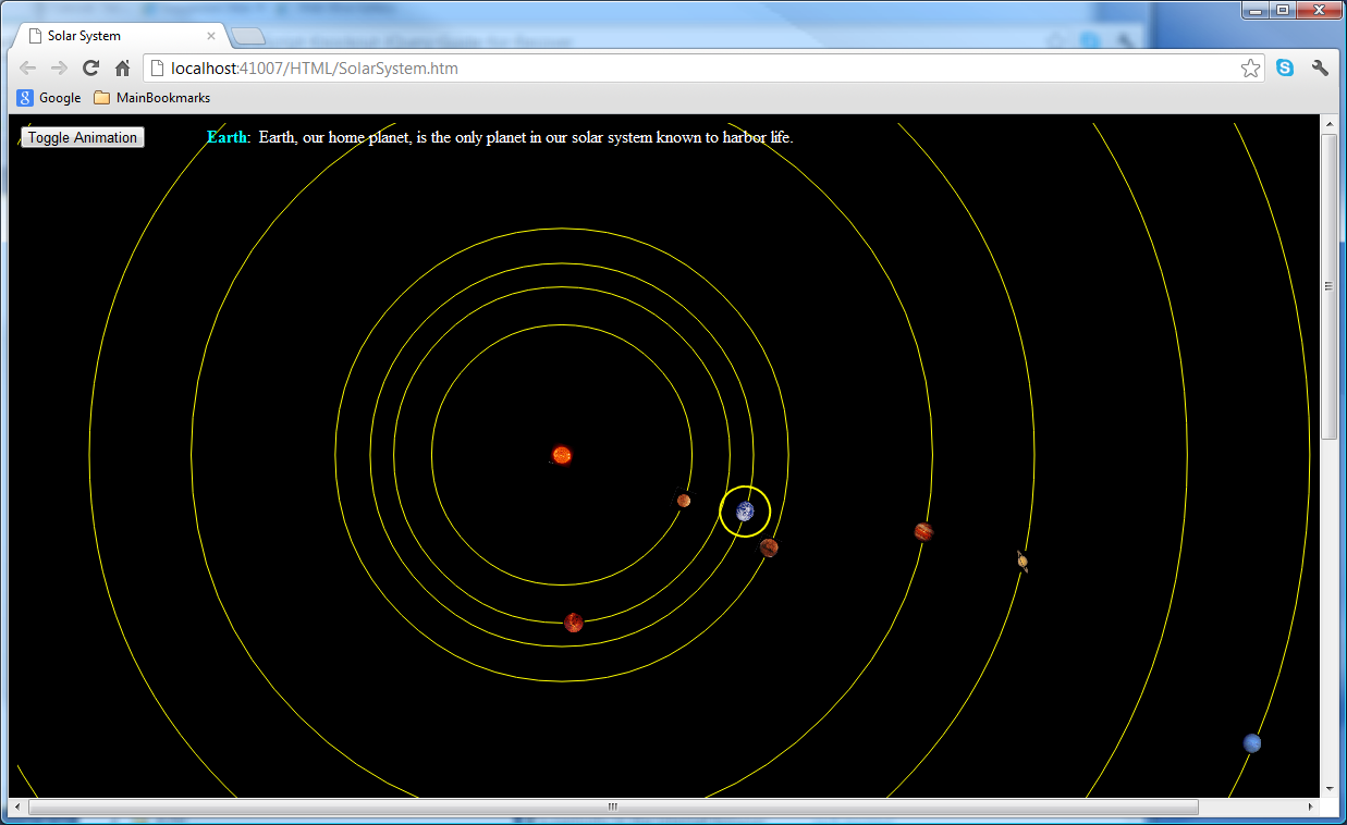 HTML5, JavaScript, Knockout, JQuery, Guide for Recovering  Silverlight/WPF/C# Addicts. Part 2 - Solar System Animation built with SVG,  Knockout and MVVM Pattern. - CodeProject