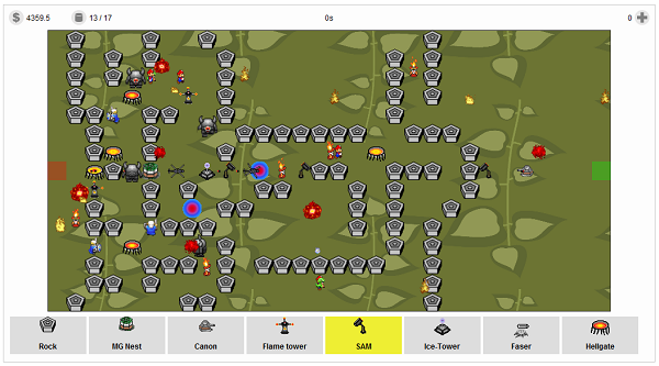 How to make a simple tower defense game on Scratch. 