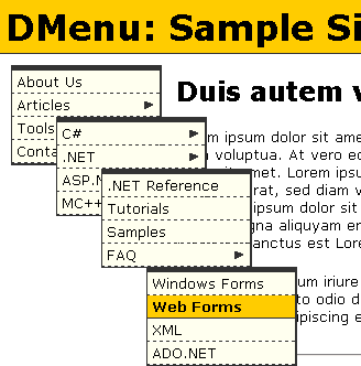 DMenu in action