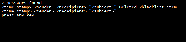 Output format Example