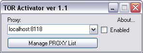 TOR Activator Screenshoot