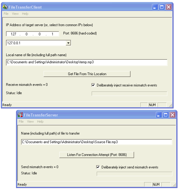 Using CSocket to transferring files between computers over a network