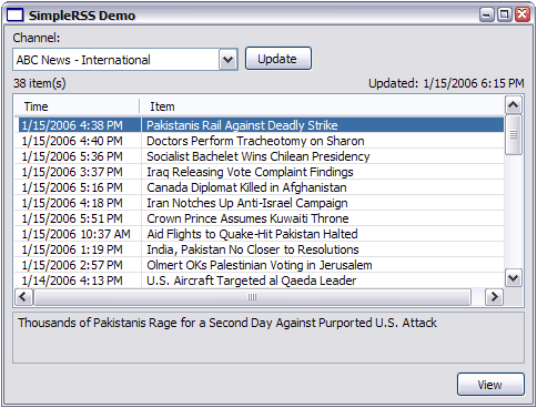 RSSChannel and RSSItem - a pair of objects that allow you to build an RSS reader.