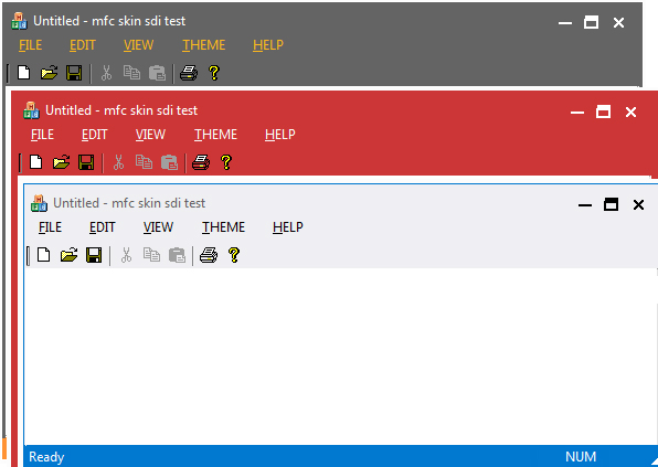 MfcSkinSDI demo application