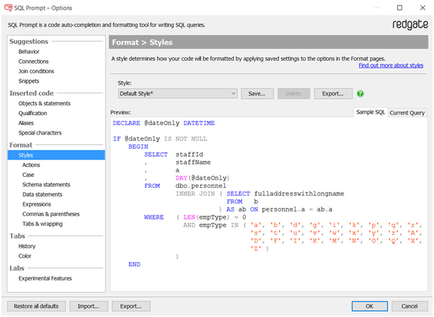 red gate sql prompt 5