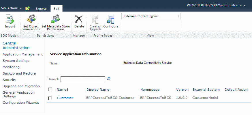 Set data connection