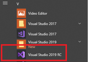 Visual Studio 2019 RC入门指南图9  - 第1部分