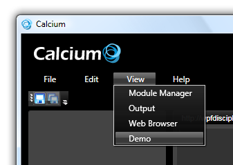 View Menu Screenshot