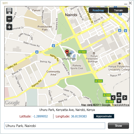Wpf Map App Wpf Meets Google Geocoding And Static Maps Apis Codeproject