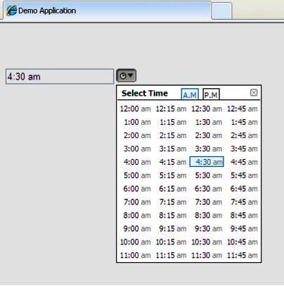 Time Picker Control