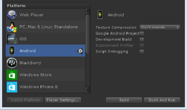 Unity - Manual: iOS build settings