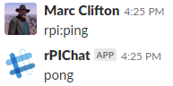 Image 1 for Slack Chatting with your rPi