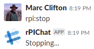 Image 30 for Slack Chatting with your rPi