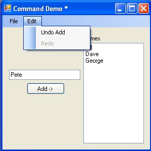 CommandDemo screenshot