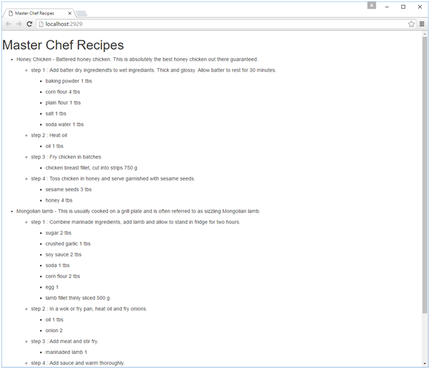 chef master codeproject fluent mvc asp core charm works
