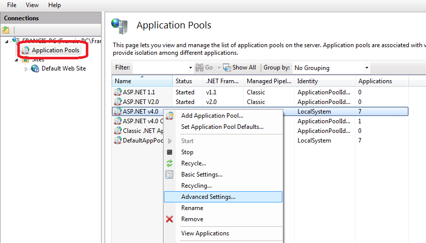 IIS сервер пул приложений. APPPOOL В IIS. Application Pool IIS что это. Пулы приложений где находится. Connection expired