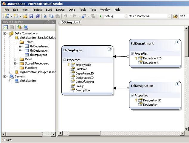 Designer with Tables - (.dbml file)