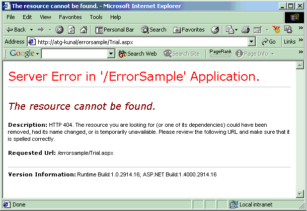 Custom Errors In Asp Net Codeproject