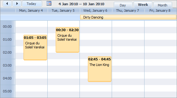 Event Calendar For An Asp Net Mvc Application Codeproject