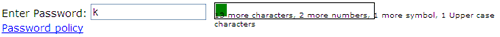 Password policy