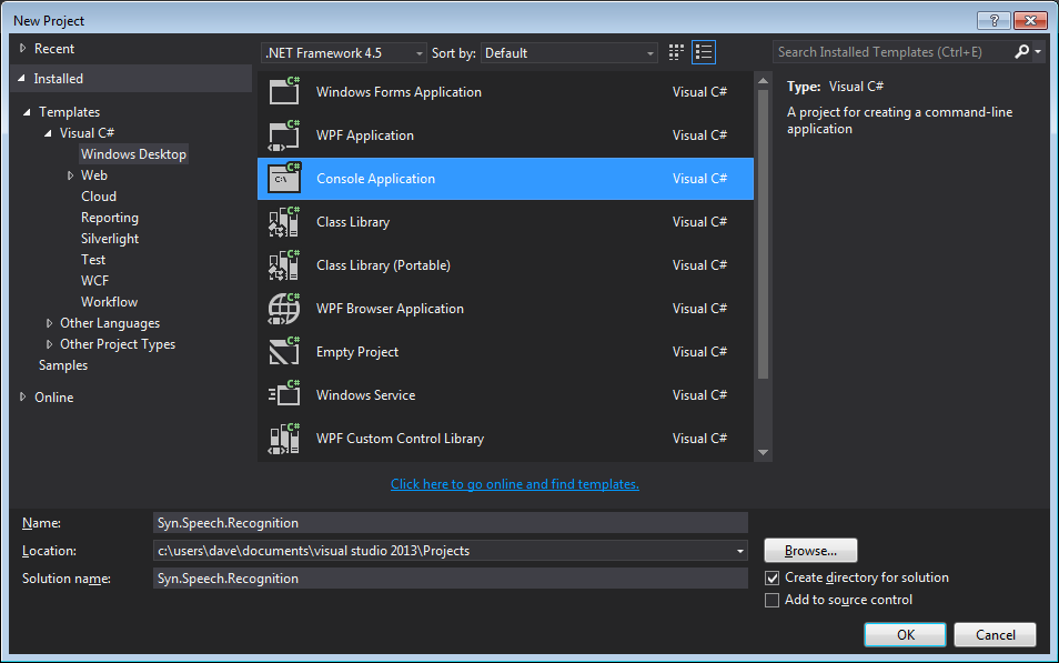 No recognizer is installed c# No recognizer is installed c#