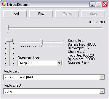 directx 9 décadas sound test