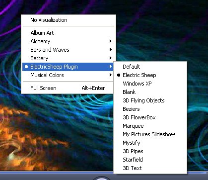 how to get ambience visualization in windows media player