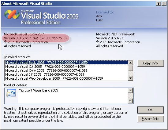 Installing Visual Studio 2005 Service Pack 1 Codeproject