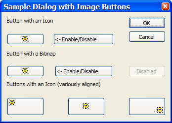 Sample Dialog using CImageButtonWithStyle class