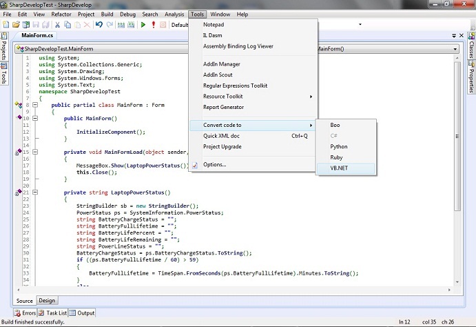 C#.NET Code C#.NET Code