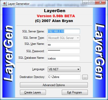 Automatically Create Data Access Layers And Business Layers From