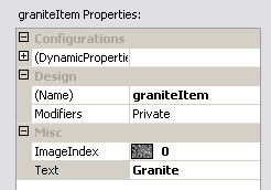 Component properties