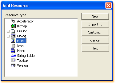 Select Resource Type