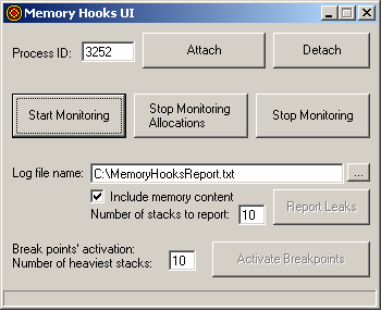 Memory Hooks UI