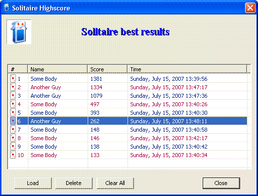 Screenshot - solitairehighscore.gif