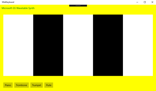 Simple Software Midi Keyboard For Uwp App Codeproject