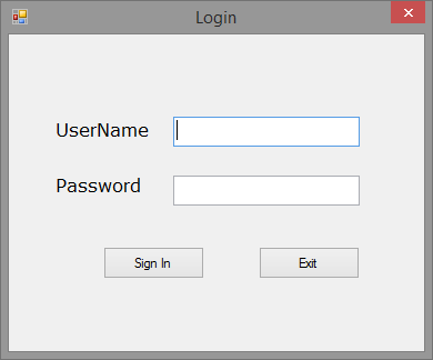 Old- Login page