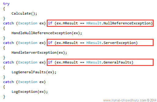 Exception Handling in C#