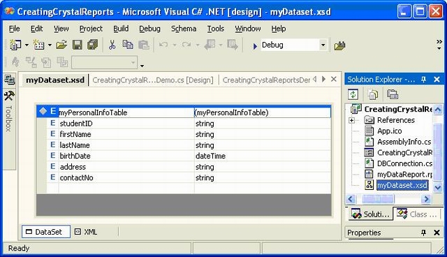 Dataset c#