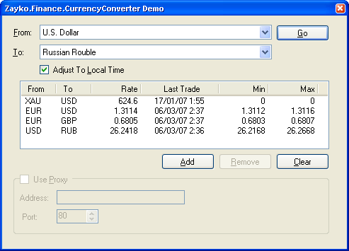 Currency Conversions