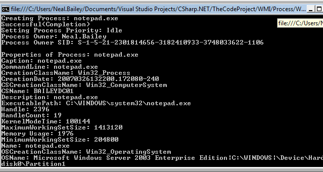 Running Any Command Line exe Remotely Using the Process Class