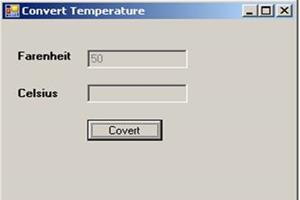 Temperature Conversion C Application