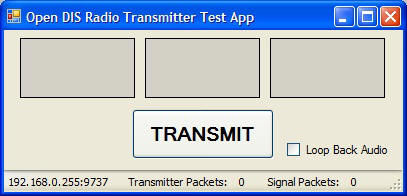 DIS Radio Transmitter Test Application